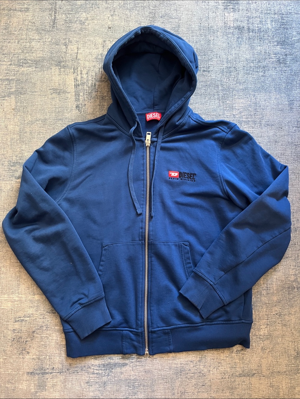 Diesel Blue Zip Hoodie